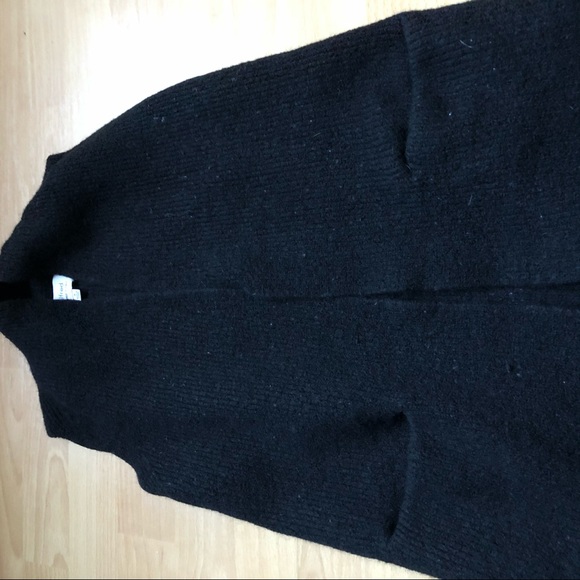 100% Wool Sleeveless Black Cardigan - Wilfred / Aritzia - Picture 6 of 8
